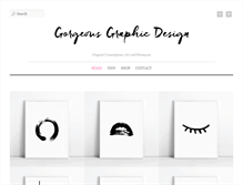 Tablet Screenshot of gorgeousgraphicdesign.com